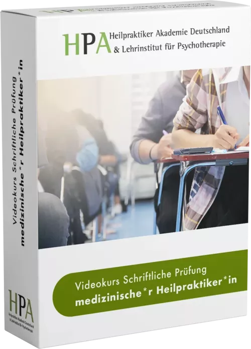 Ebook Cover Videokurs "Schriftliche Prüfung Heilpraktikerin sicher bestehen"